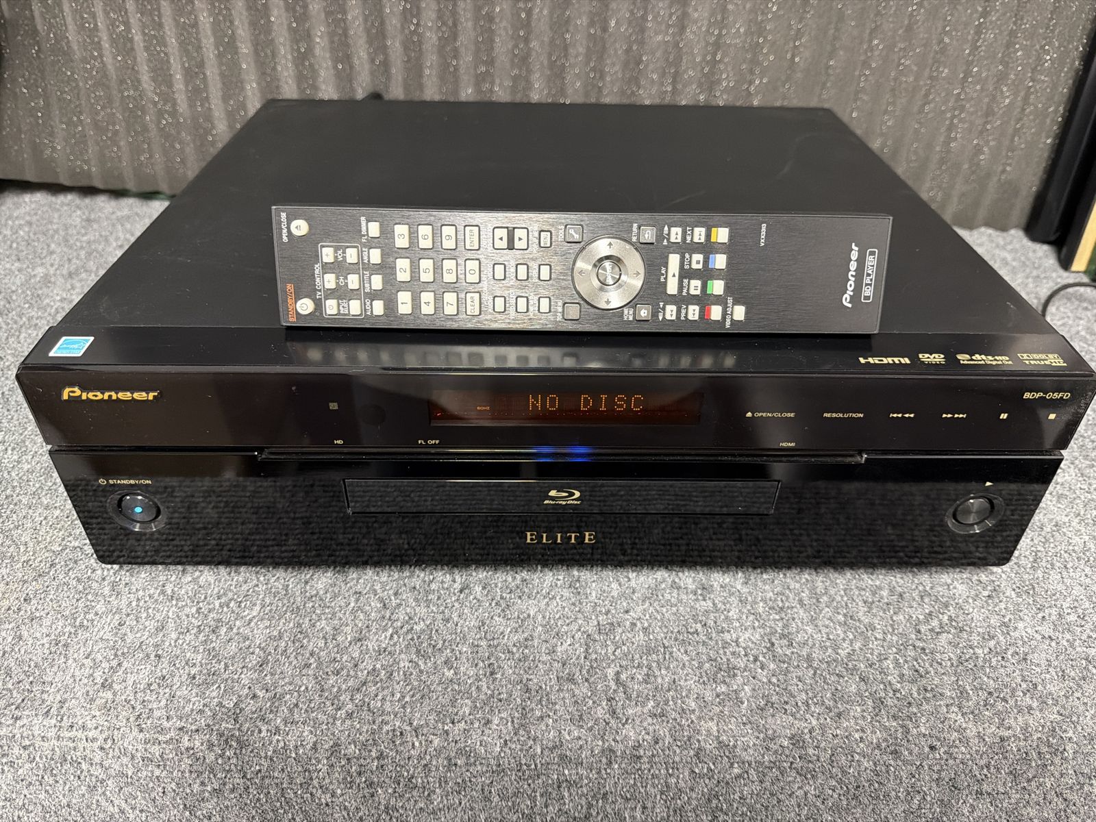 Pioneer Elite BDP-05FD Multi Format Disc Player.