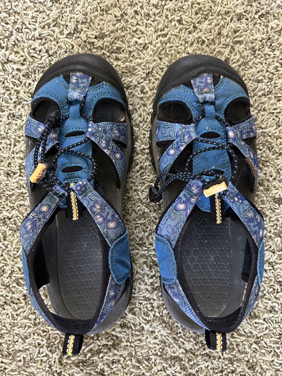 Keen Women's Newport H2 Waterproof Hiking Sandals Blue Pattern US 8 (Fits 7.5-8)