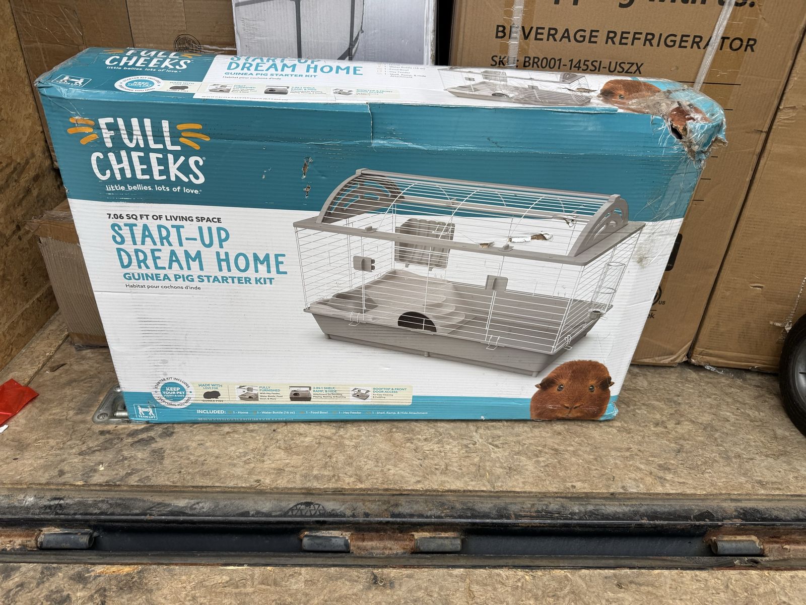 Full Cheeks Start-Up Dream Home Guinea Pig Starter Kit - 7.06 sq ft Habitat
