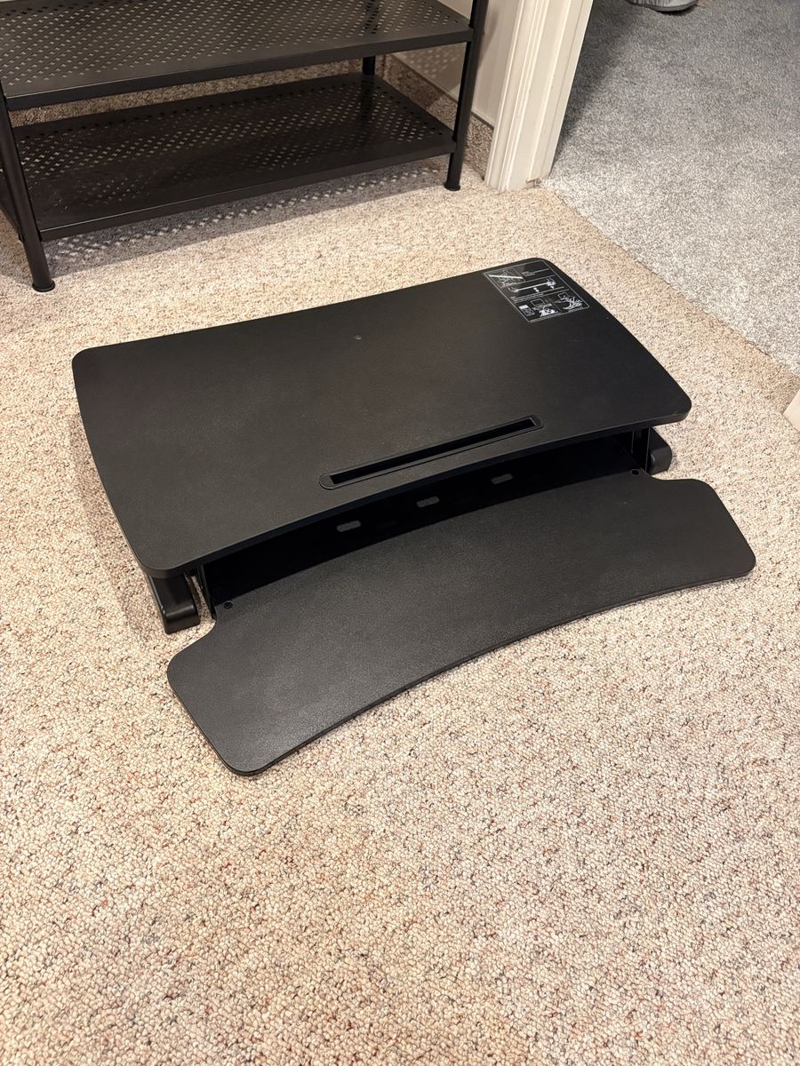 Standing desk converter