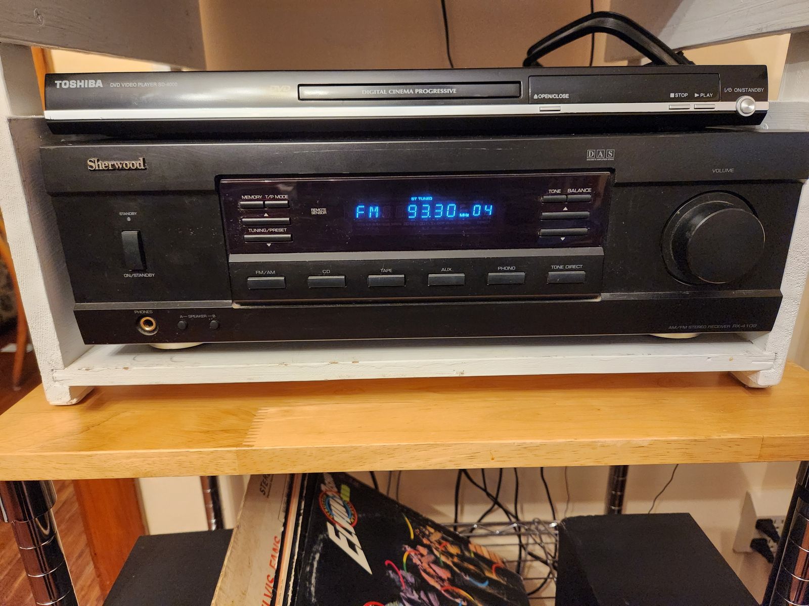 Sherwood receiver, Model RX-4109, 4 speaker nice basic stereo receiver.