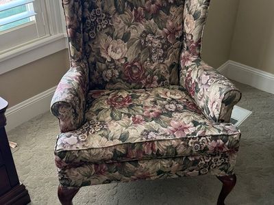 Wingback, Queen Ann style chairs in excellent condition