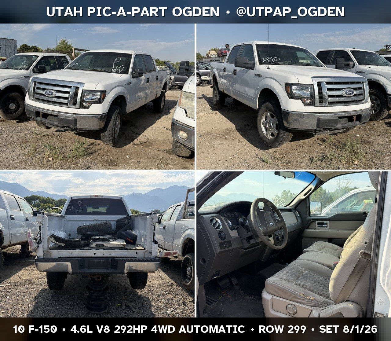 New Arrival - 2010 Ford F-150 Parts - UTPAP Ogden