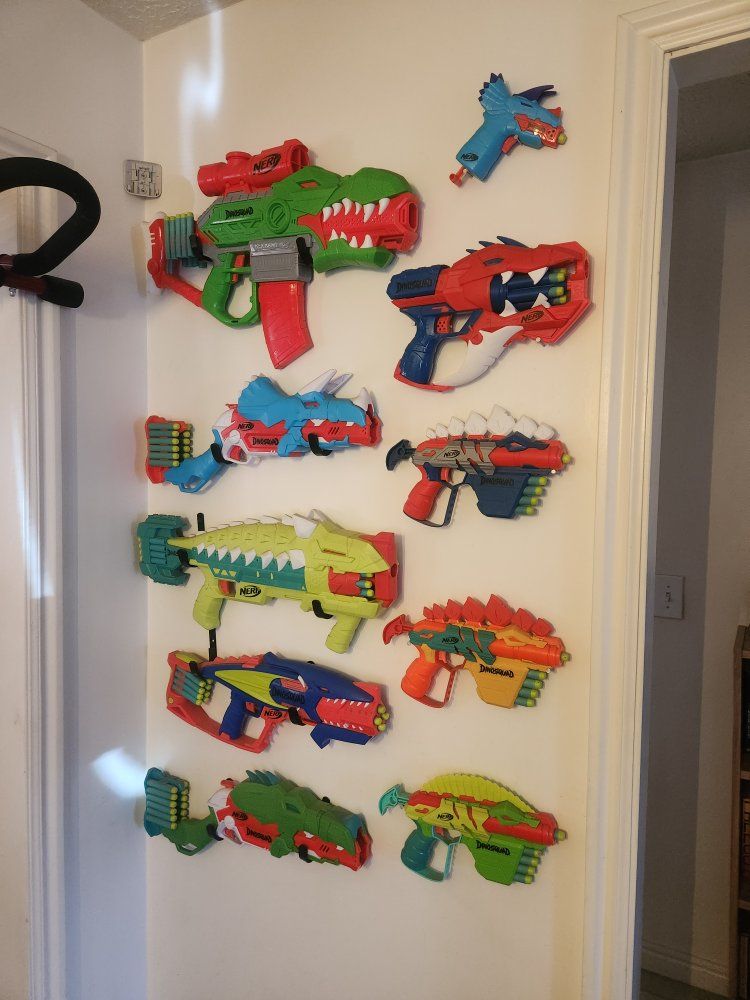 NERF DinoSquad Blaster Collection - Set of 9 Dinosaur-Themed Foam Dart Blasters