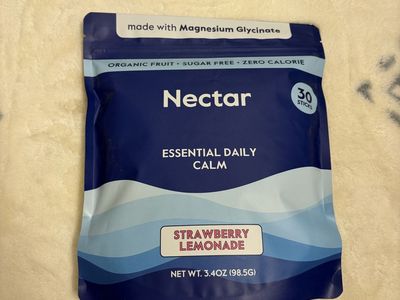 Nectar Essential Daily Calm Strawberry Lemonade - 30 Sticks Magnesium Glycinate