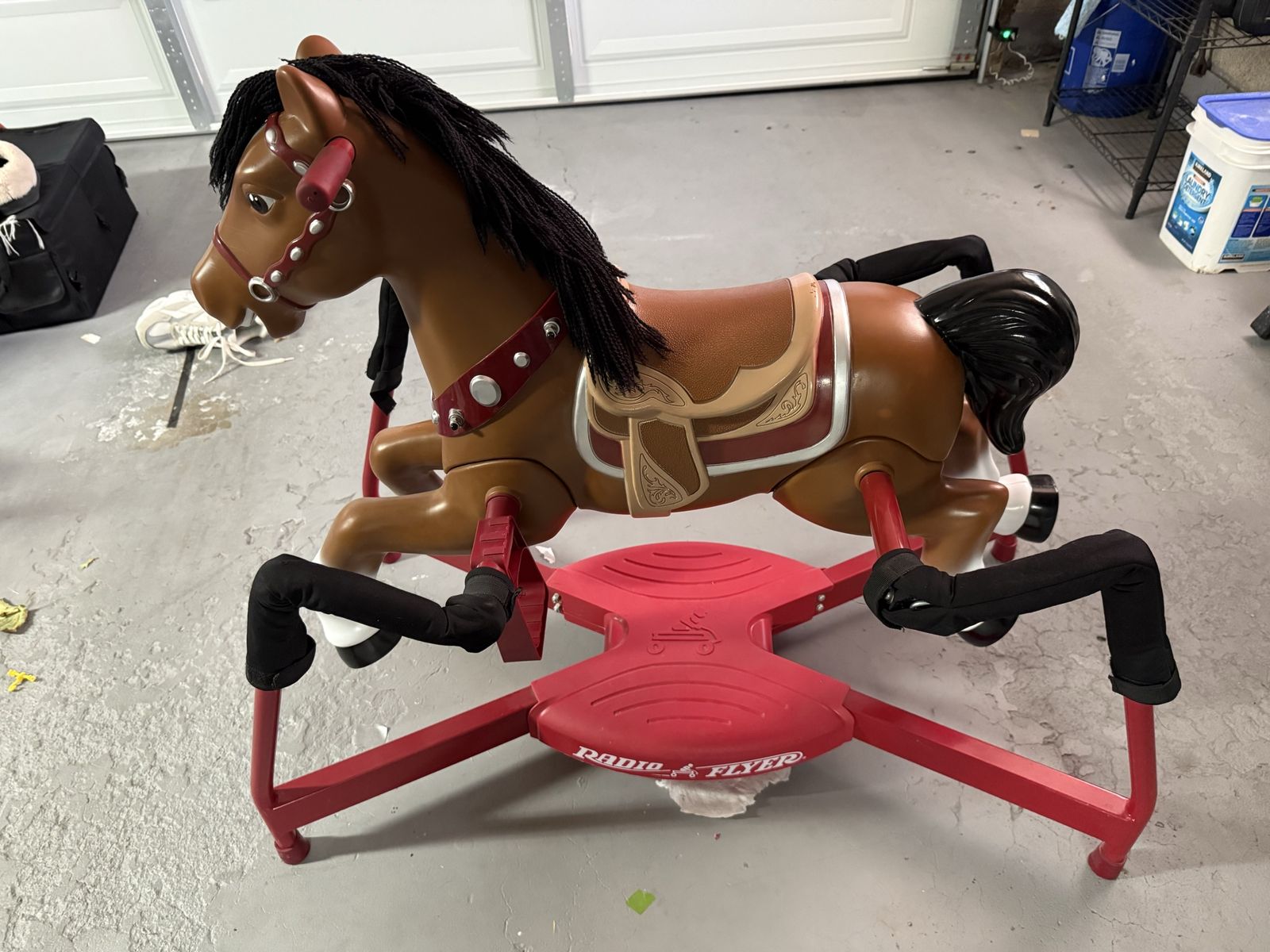 Radio Flyer Chestnut Interactive Spring Rocking Horse