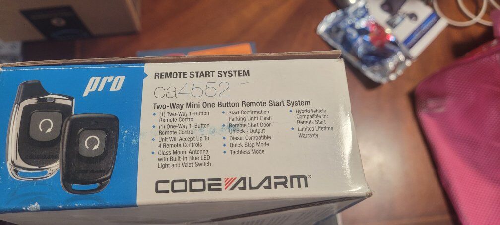 code alarm remote start.