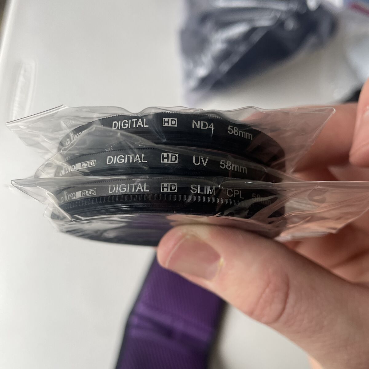 Altura Photo Digital HD 58mm UV/CPL/ND4 Filter Set