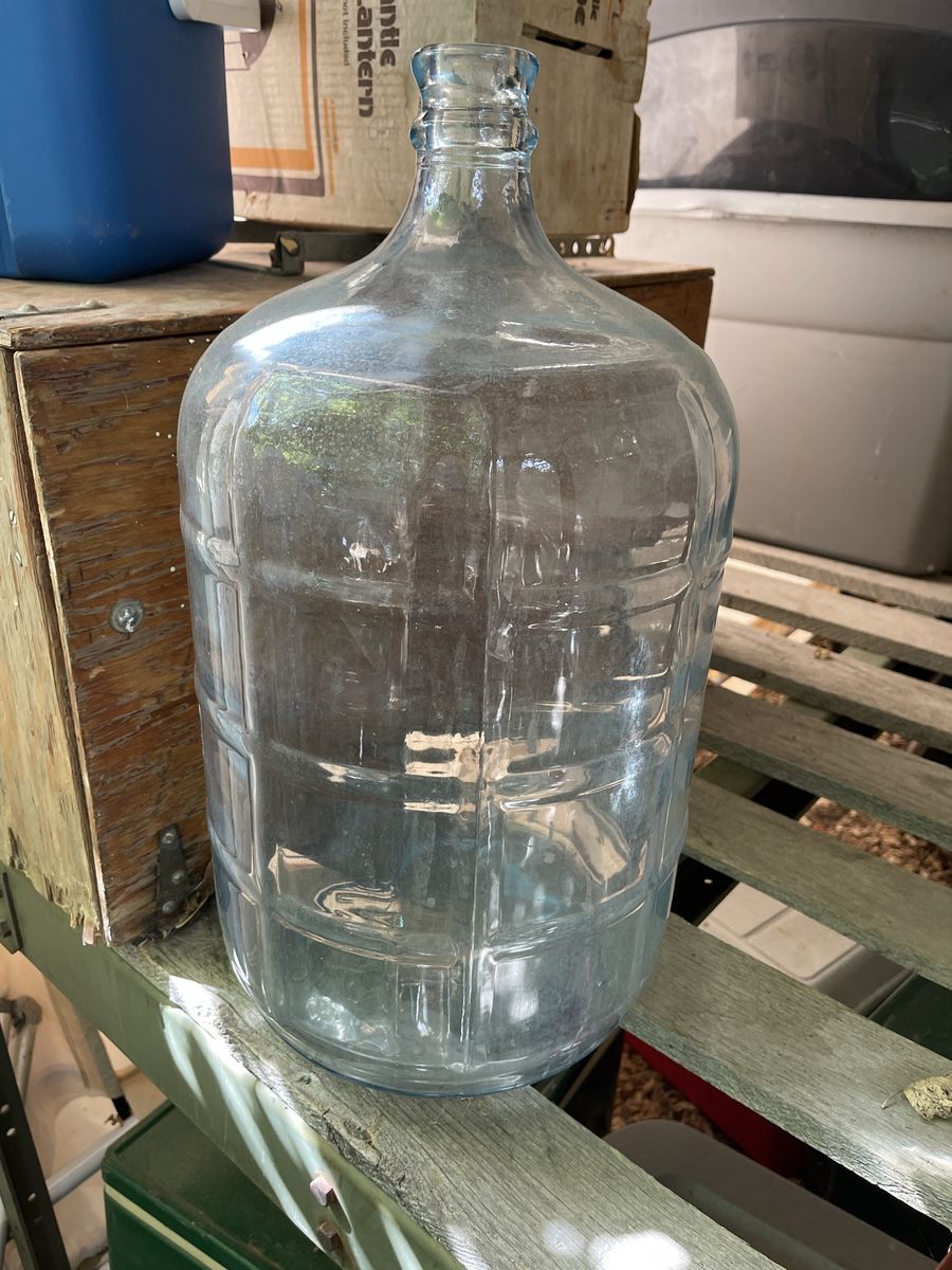 Large Vintage Glass Carboy Jug Bottle