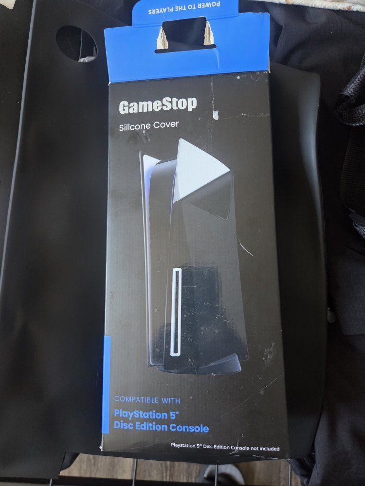 GameStop Silicone Cover for PlayStation 5 Disc Edition Console - Black, New