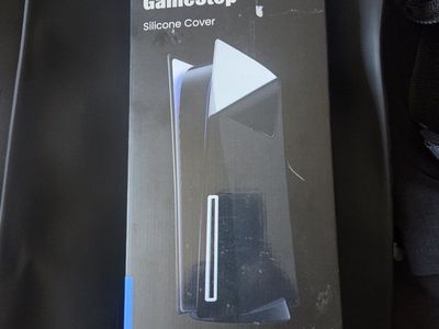 GameStop Silicone Cover for PlayStation 5 Disc Edition Console - Black, New