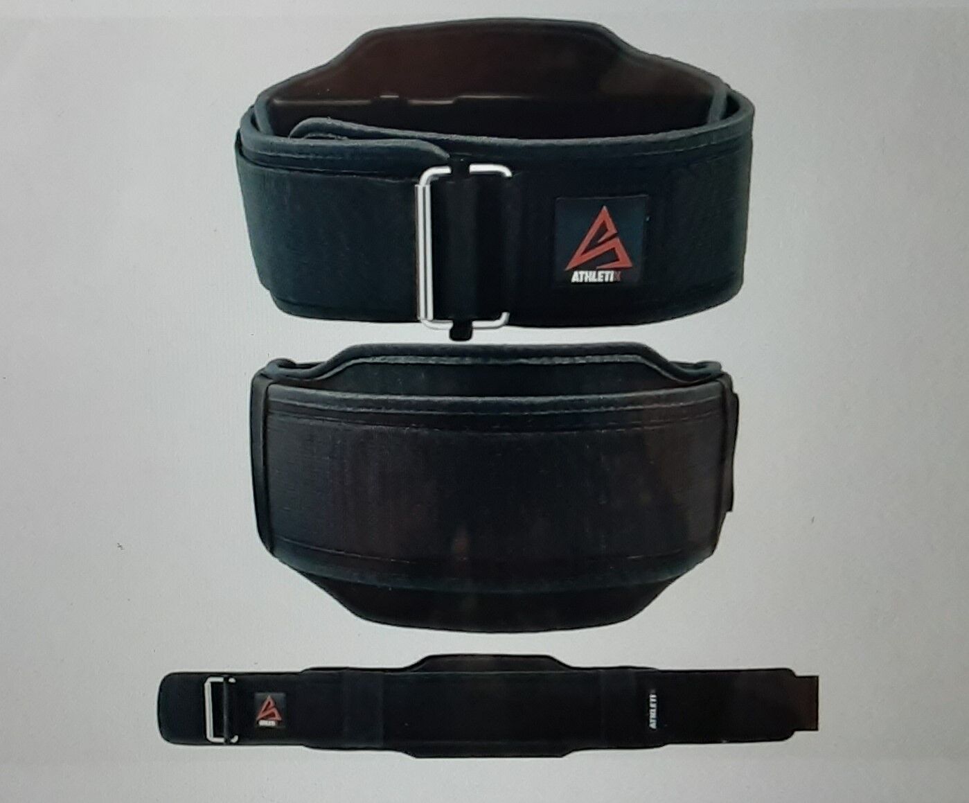 Athletix Heavy Duty 2-in-1 Self-Locking Weight Lifting Support Belt for Women and Men - Size Medium - Black -  NEW