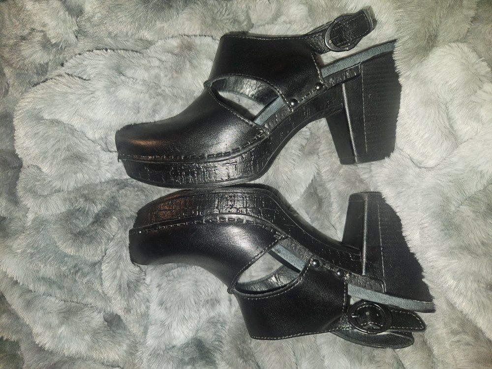 Dansko Riley Clogs Slingback Heels Euro Size 38