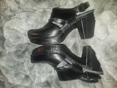 Dansko Riley Clogs Slingback Heels Euro Size 38