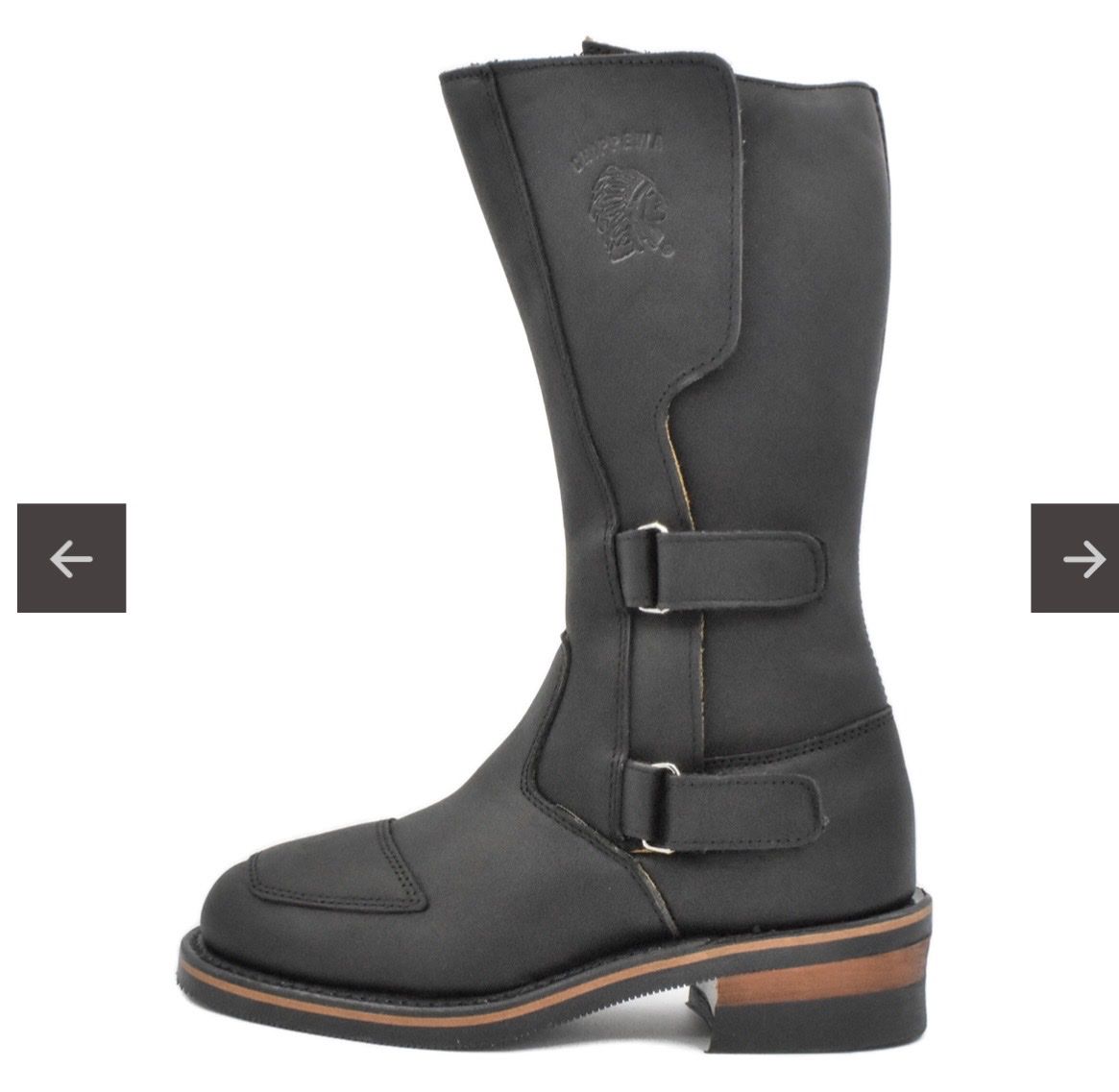 Surefoot Black Leather Motorcycle Boots - Men's, Buckle Straps, Durable Design
