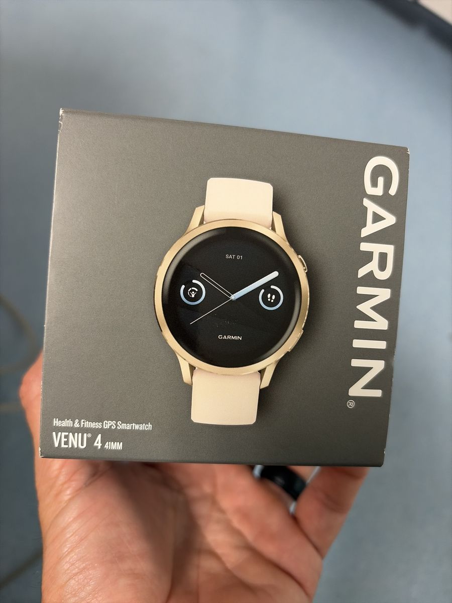 Garmin Venu 4S 41MM GPS Smartwatch - Cream/Gold - Health & Fitness Tracker