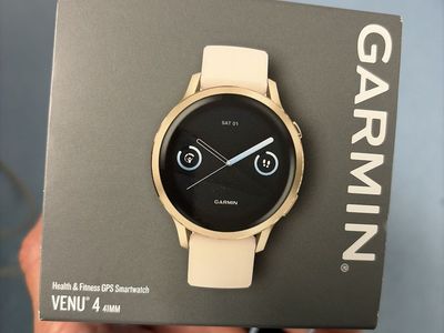 Garmin Venu 4S 41MM GPS Smartwatch - Cream/Gold - Health & Fitness Tracker