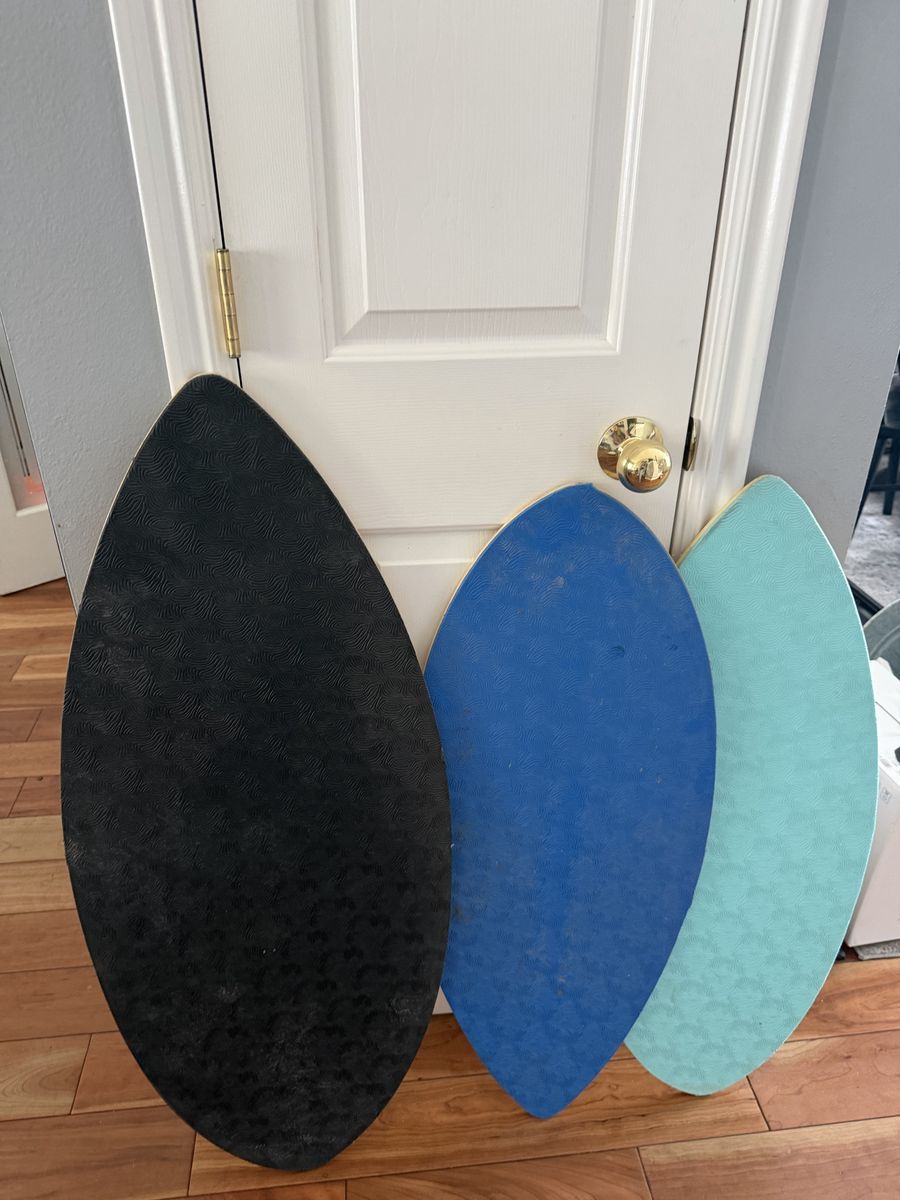 South Bay Board Co. 41" & 36" Skimboards - Blue, Black, Aqua - Set of 3 Water Boards