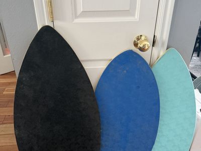 South Bay Board Co. 41" & 36" Skimboards - Blue, Black, Aqua - Set of 3 Water Boards