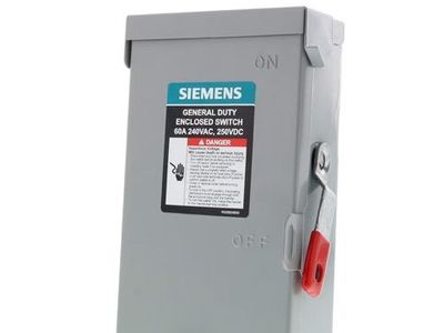 SIEMENS 2P 60A 240V General Duty Safety Switch