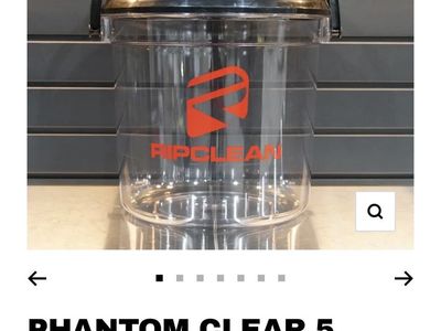 RIPCLEAN Phantom Clear 5-Gallon Wash Bucket - Durable Detailing Pail