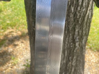 Large Damascus sword