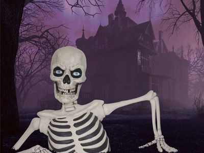 Ground Breaking Halloween Skeleton HUGE brand new in box