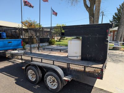 Utility Trailer - with Tool Box and Tank