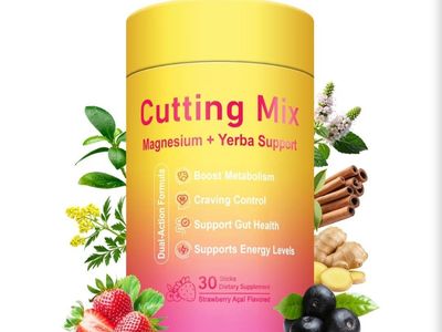 Cutting Drink Mix – Berberine, 5-HTP, Yerba Mate & Magnesium, FOS | Supports Satiety Signaling, Energy & Gut Health | Strawberry