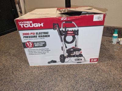 Hyper Tough 2000-PSI 1.2 GPM Electric Pressure Washer, 13 Amp Motor, New