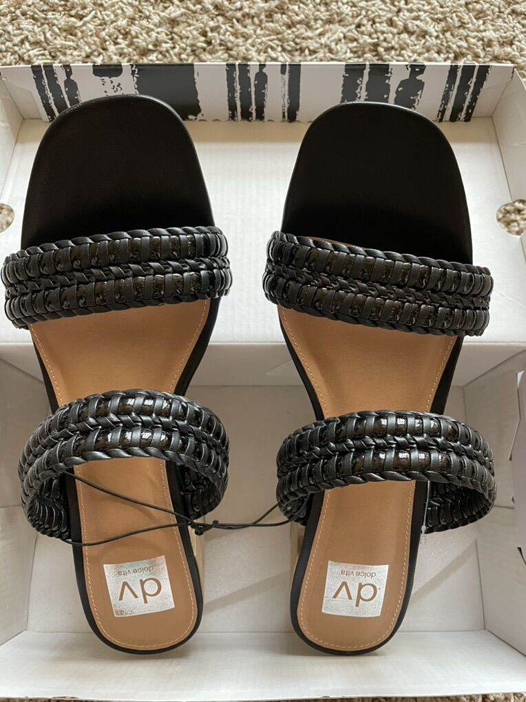 Dolce Vita DV Braided Strap Slip On Heeled Sandals