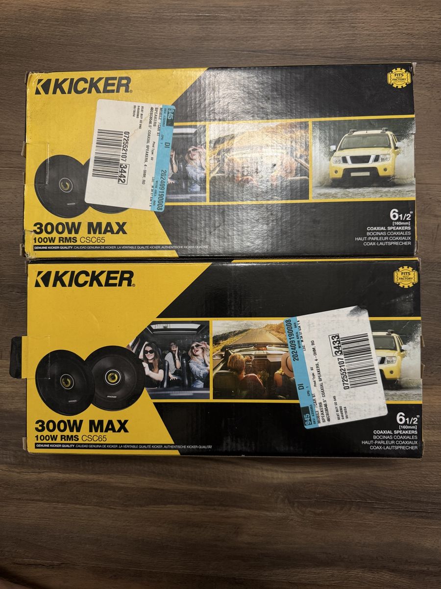 Kicker CSC65 6.5” Speakers (2 Pairs)