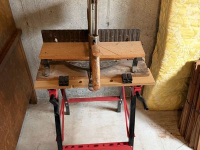 Vintage Stanley No. 358 Adjustable Miter Box & Large Hand Saw – $180 cash/venmo in Provo