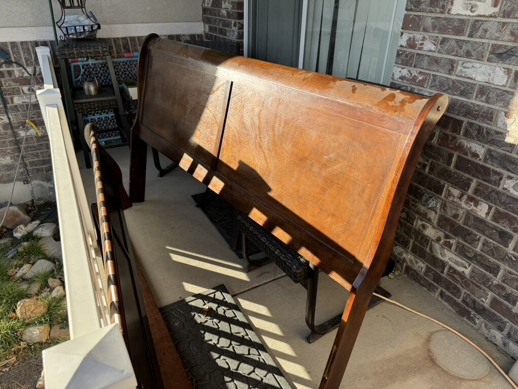 FREE King Size Mayville Cherry Bedframe-RC WILLEY