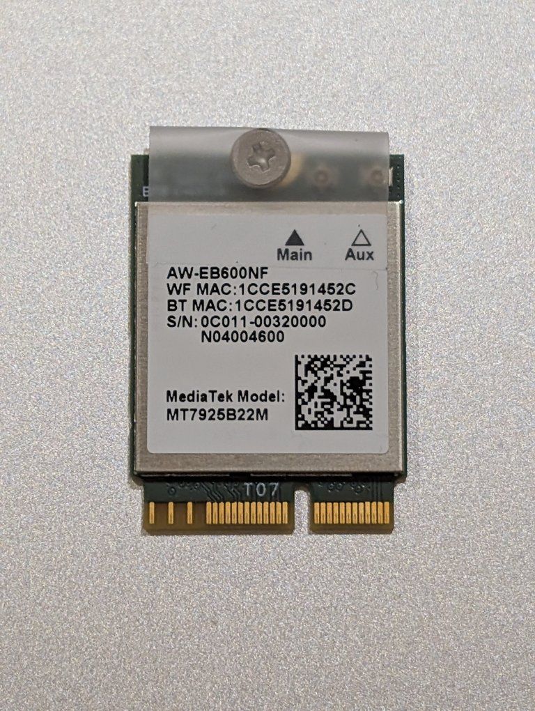 MediaTek MT7925 WiFi 7 wireless card