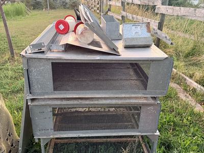 3 tier poultry/game brooder
