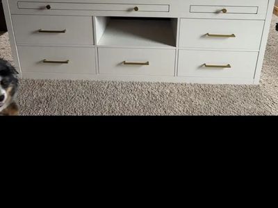 Pottery Barn Teen Cleary Captain's Full Size Bed with Storage - White