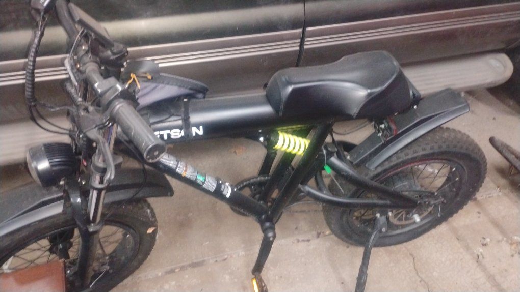 Electric Bicycle - Black, Fat Tire, Full Suspension