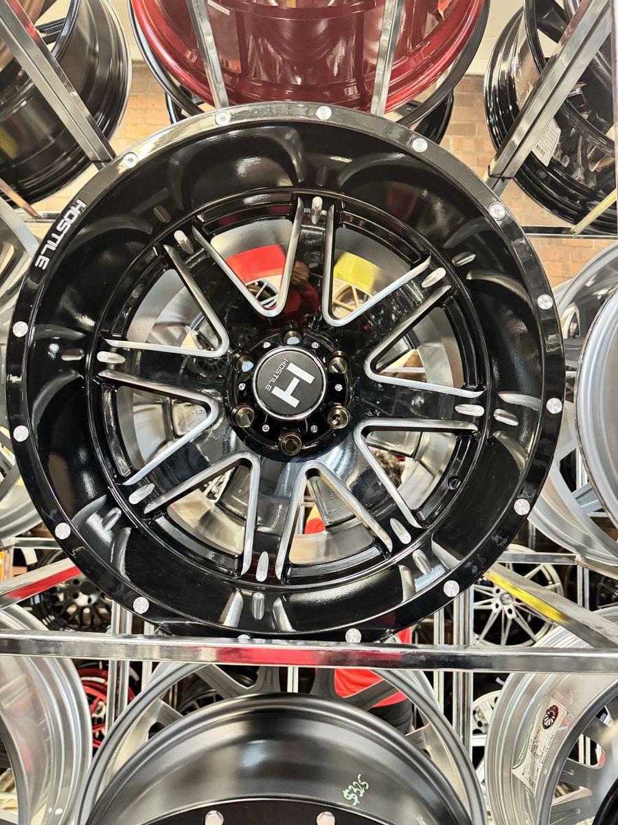 Hostile 20x12 Gloss Black Milled 6x139.7 . Brand new set of 4 wheels.
