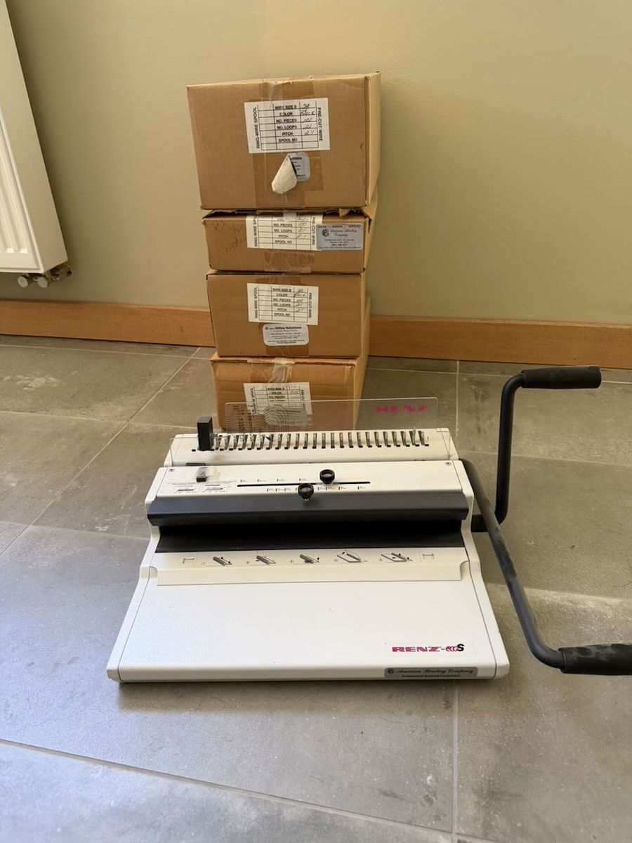 RENZ ecoS Professional Wire Binding Machine