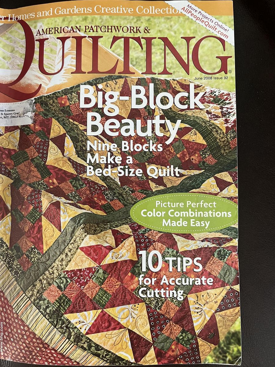 Quilt Kit - Big Block Beauty - Queen Size - Over 16 Yards of Material