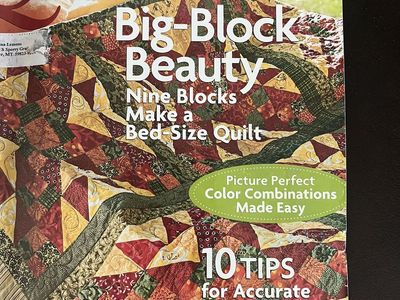 Quilt Kit - Big Block Beauty - Queen Size - Over 16 Yards of Material