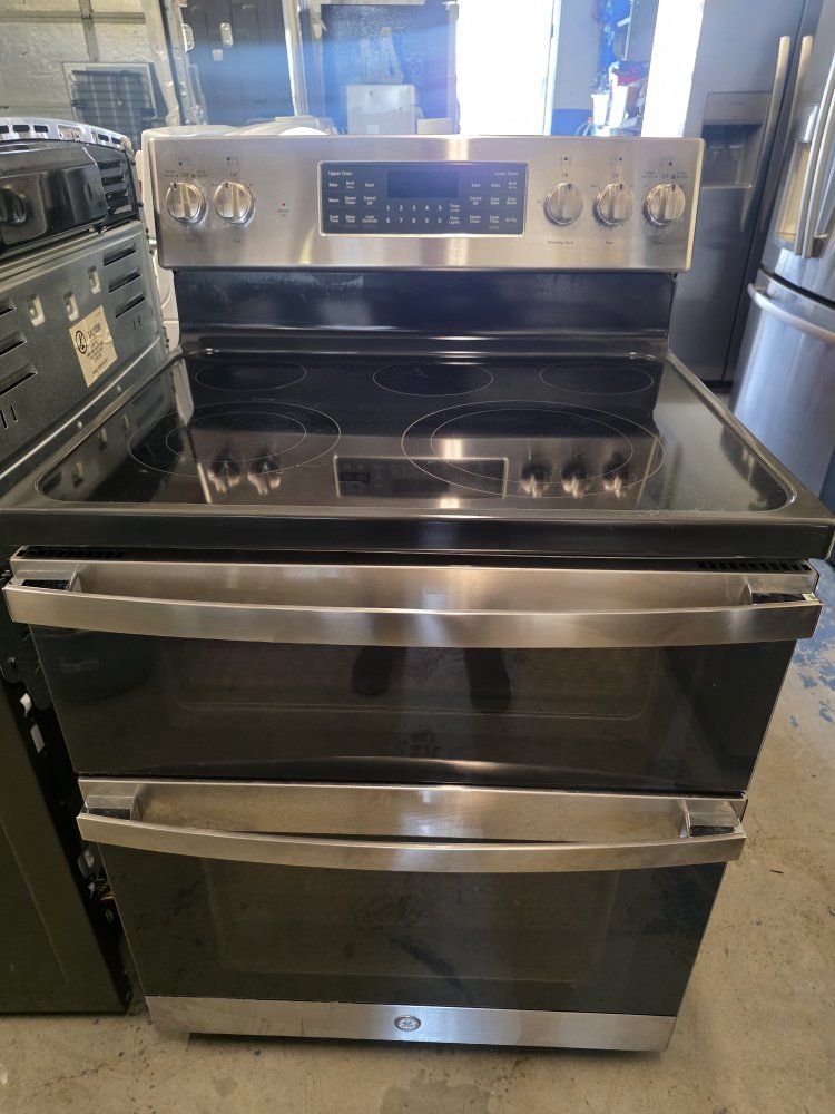 ge double oven electric stove
