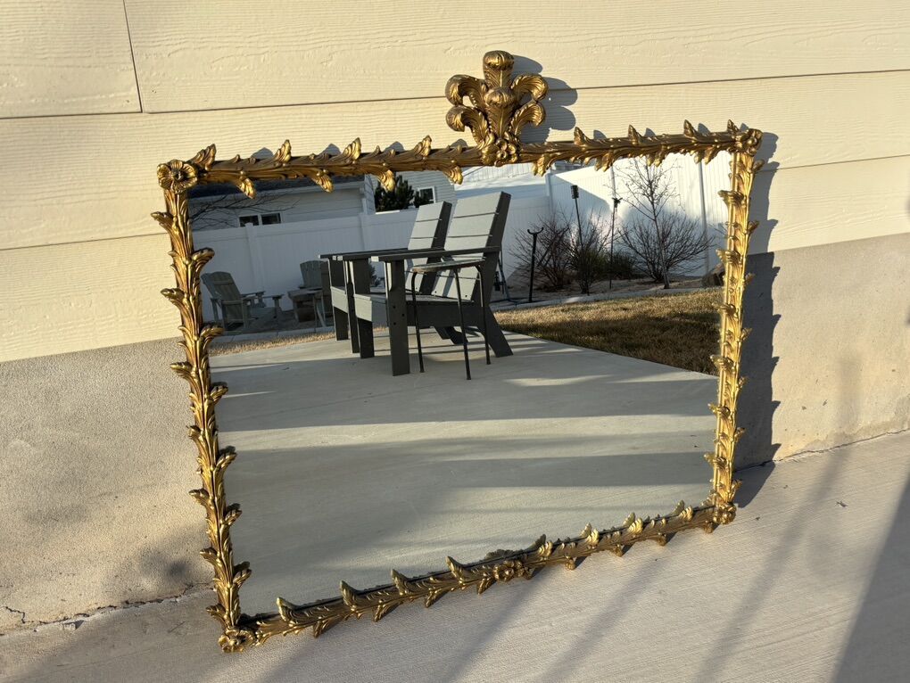 Gorgeous Gold Wood Framed Mirror
