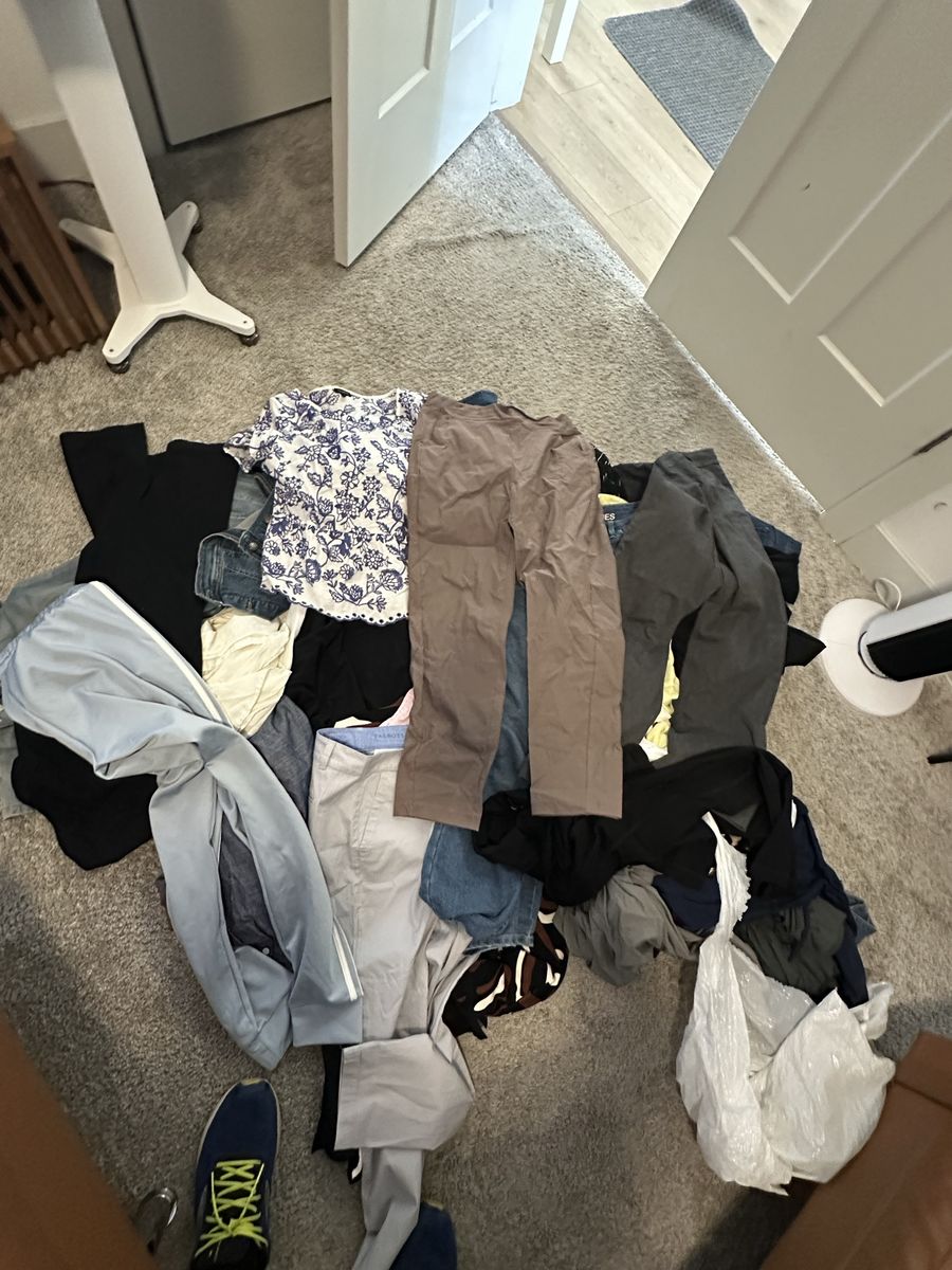 Big bag of women’s clothes