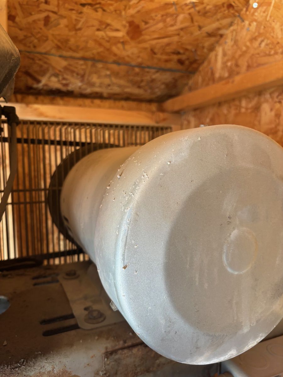 80 gallon compressor small leak in tank