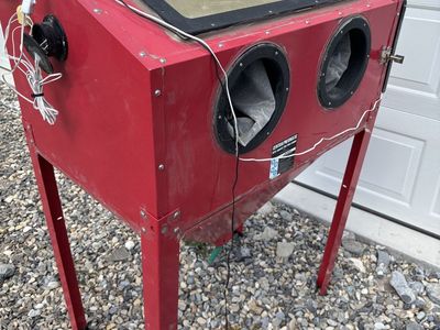 Vapor grit sand blaster