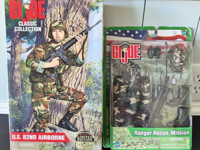 Rare Vintage G.I. Joe 82nd Airborne & Ranger Recon Set – Sealed