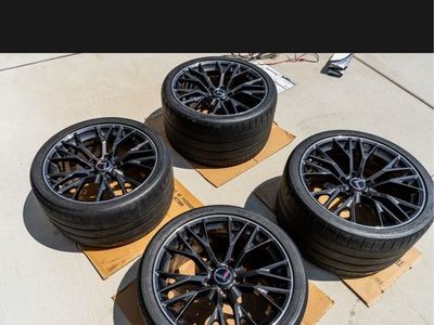Corvette C7 ZO6 Wheels & Tires - Black, 19/20 inch, Complete Set of 4