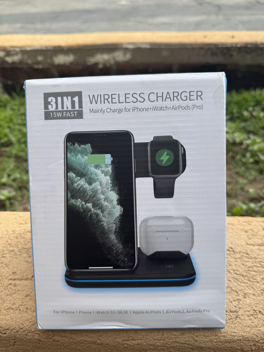 New Just Wireless 3-in-1 Portable Wireless Charger - USB-C with 15W Output